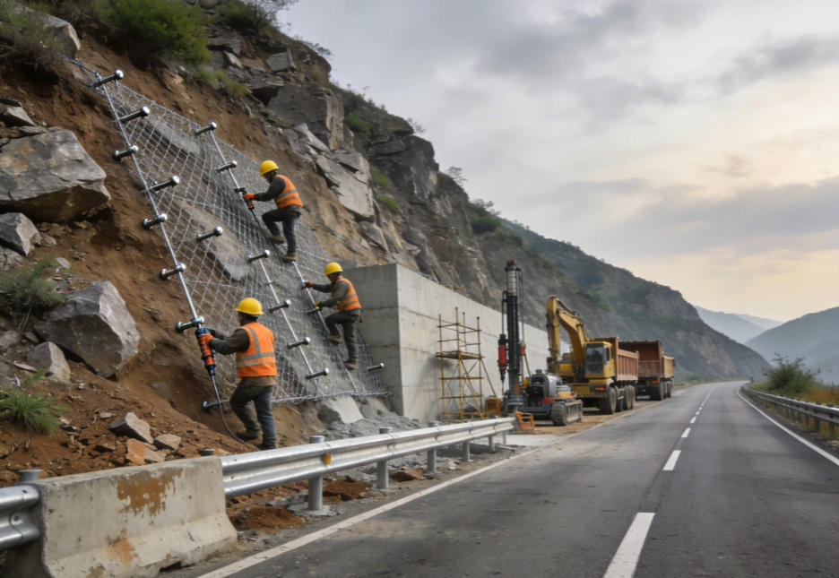 古镇镇公路道路护坡